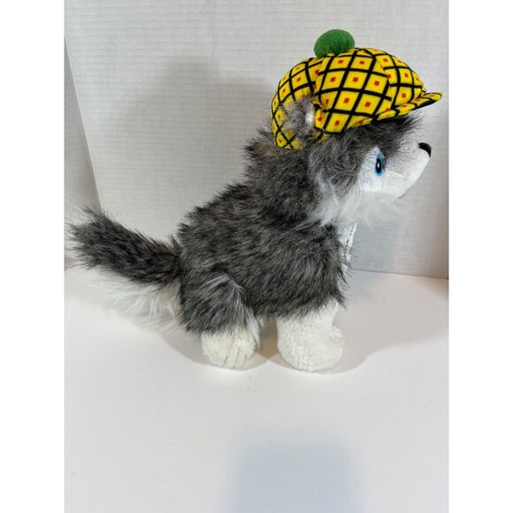 Pineapple Stay Pineapple Huskey Dog Puppy Stuffed Animal Plush - Picture 5 of 11